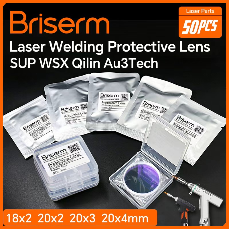 Industrial Laser Glasses - 50 قطعة من عدسات الحماية المستخدمة