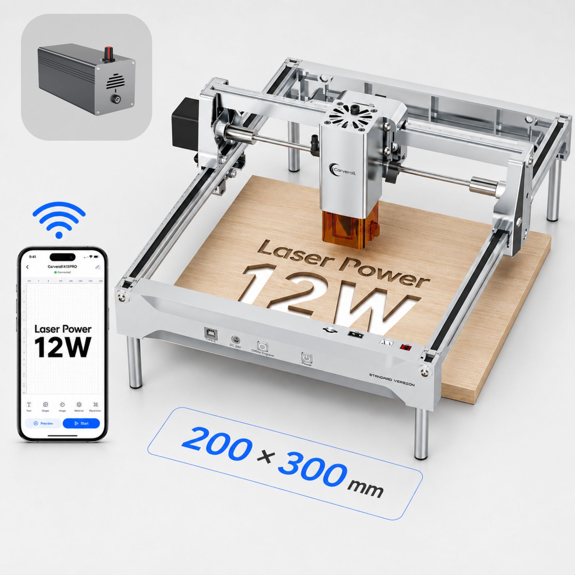 Industrial Acrylic Laser Cutter - آلة النقش والقطع بالليزر K15 PRO