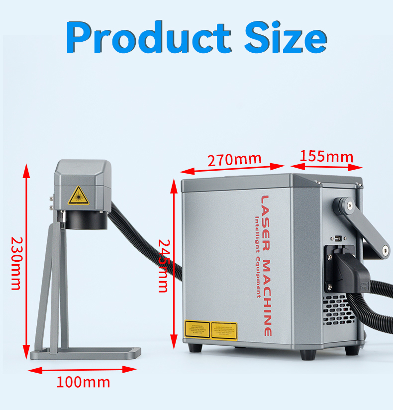 DMX الألياف المحمولة آلة النقش - مراجعة Industrial Handheld Laser Printer وسعره