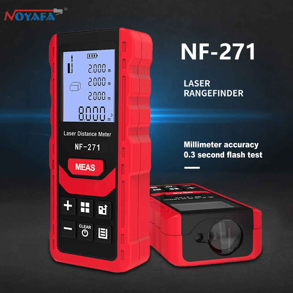 Noyafa-NF-271 ليزر مسافة متر ، - مراجعة Industrial Laser Tape Measure وسعره