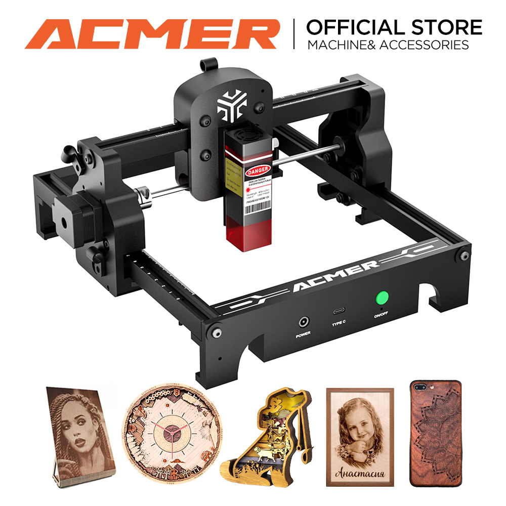آلة نقش بالليزر ACMER S1 بقوة  - مراجعة Industrial Acrylic Laser Cutter وسعره