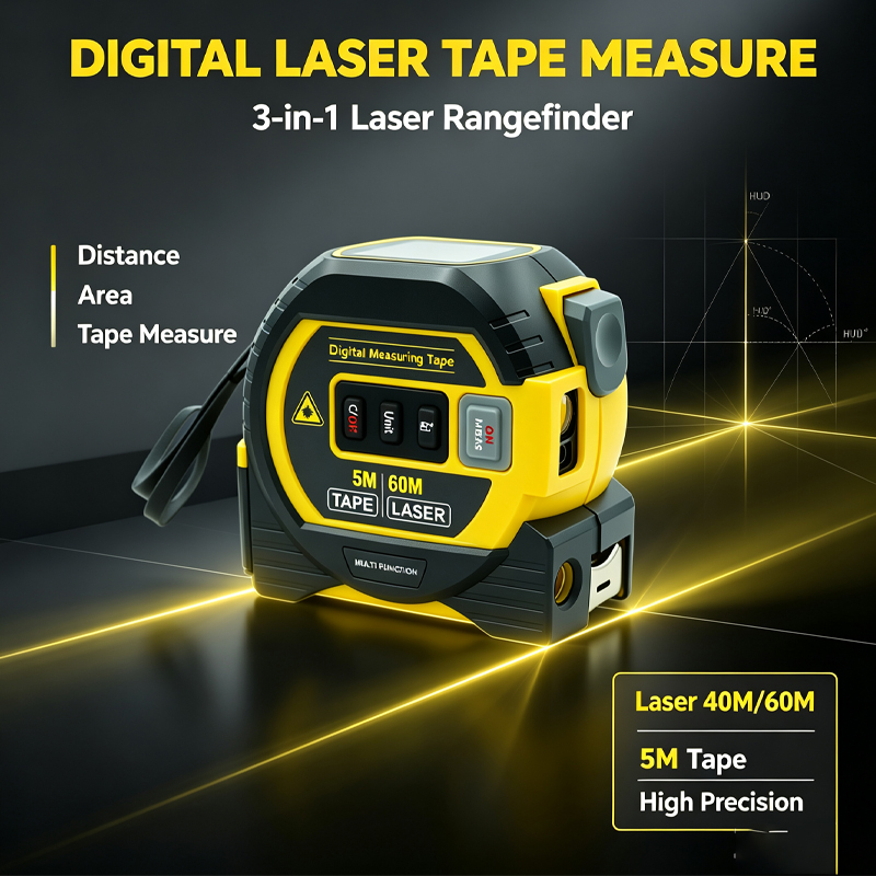 شريط قياس ليزري جديد 2026، 3 ف - مراجعة Industrial Laser Tape Measure وسعره