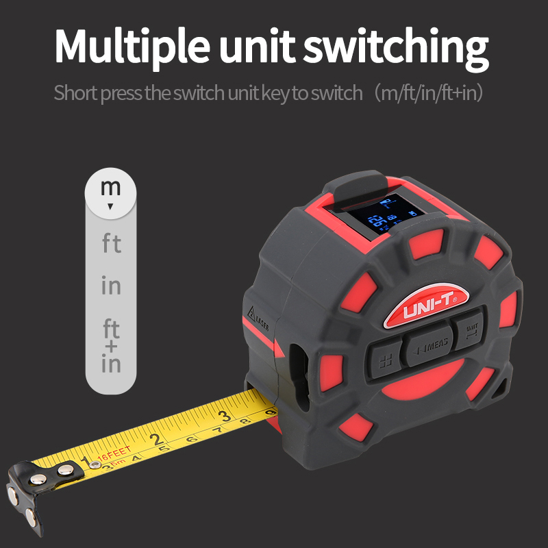 UNI-T 2in1 50m 60M الليزر شريط - مراجعة Industrial Laser Sensor وسعره