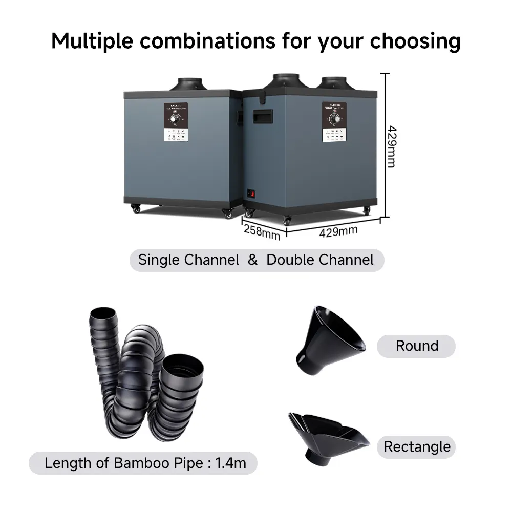 KNOKOO 200 واط مرشح الغبار الص - مراجعة Industrial Laser Fume Extractor وسعره