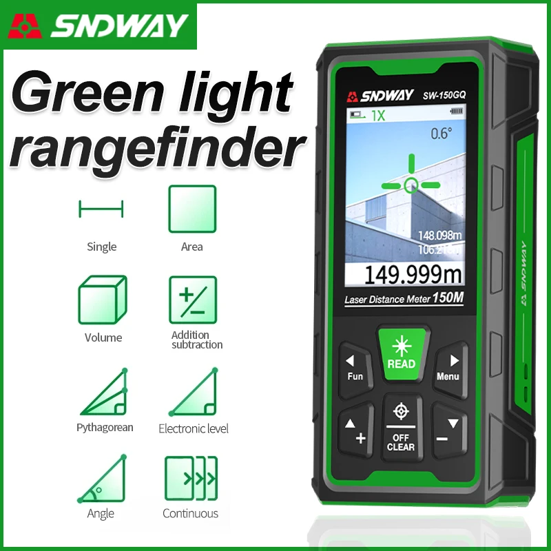جهاز قياس المسافة بالليزر الأخ - مراجعة Industrial Laser Tape Measure وسعره