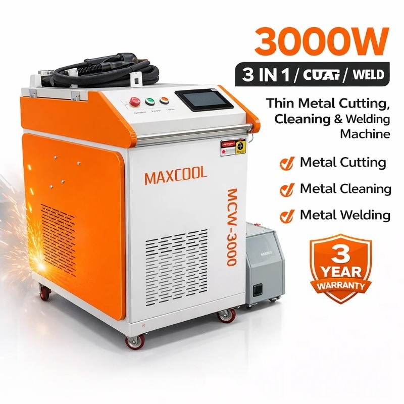 آلة لحام 3 في 1 مع وظيفة التنظ - مراجعة Industrial Laser Cleaning وسعره