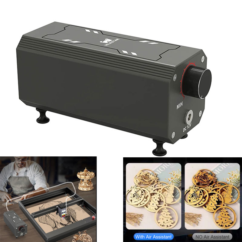 مضخة هواء مساعدة للليزر بقدرة  - مراجعة Industrial Acrylic Laser Cutter وسعره