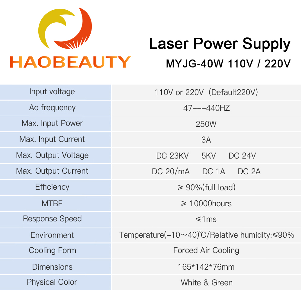 HAOBEAUTY MYJG-40 CO2 مصدر طاق - مراجعة Co2 Laser Engraving Machine وسعره