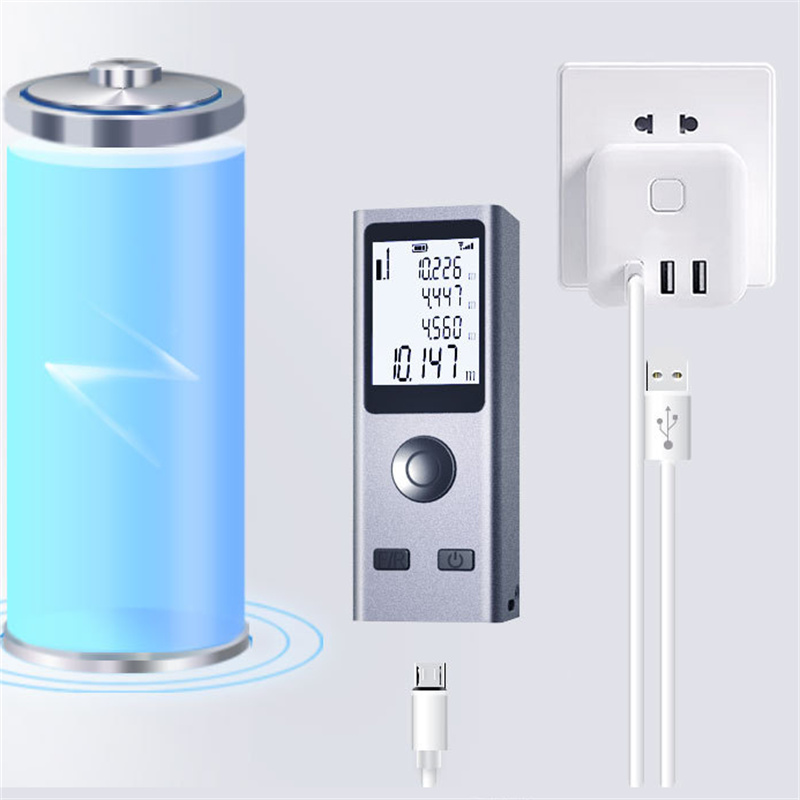 جهاز تحديد المدى بالليزر الذكي - مراجعة Industrial Laser Tape Measure وسعره