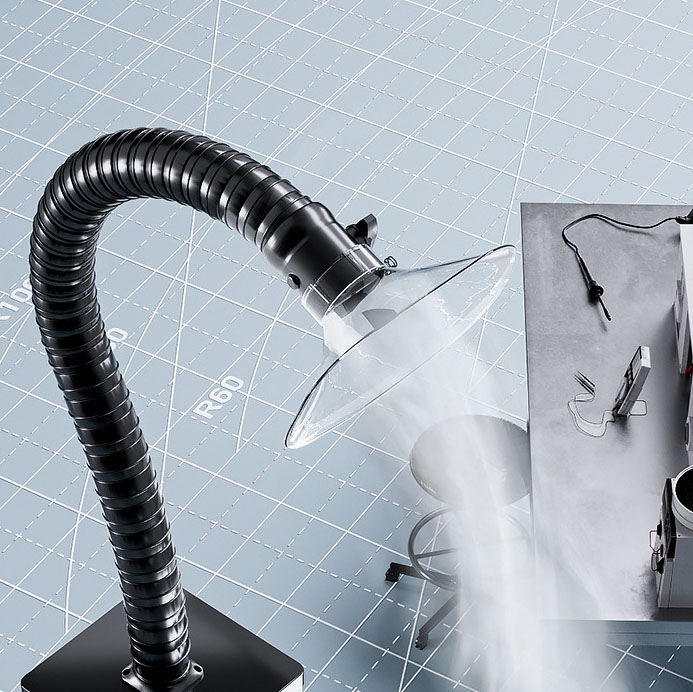 معدات تنقية الهواء، جهاز استخر - مراجعة Industrial Laser Fume Extractor وسعره