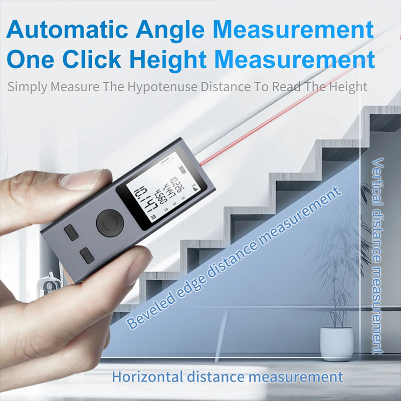 ليزر صغير Rangefinder شريط قيا - مراجعة Industrial Laser Tape Measure وسعره